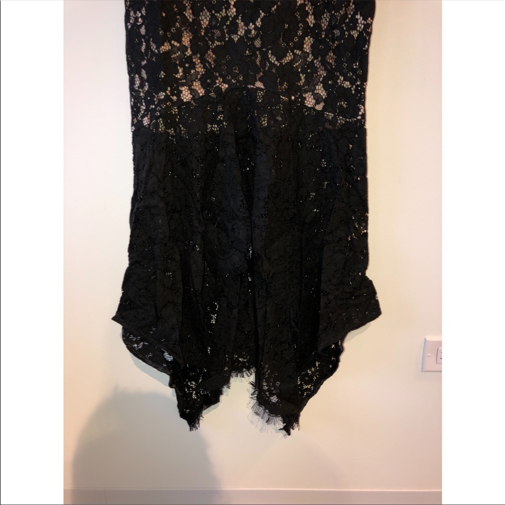 BOUTIQUE DESIGNER WHITE CLOSET BLACK LACE DRESS - Picture 6 of 10